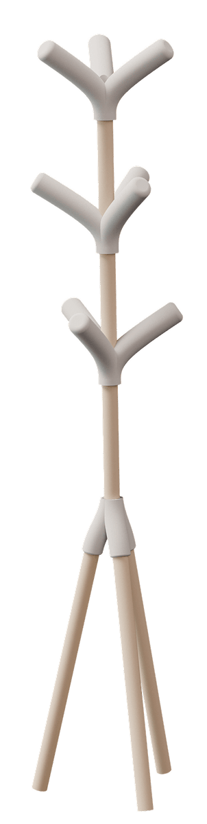 Exemple de configuration Paco : trépied nu, vu de face